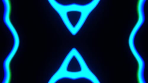 Blue Abstract Psychedelic Pattern Background Vj Loop In 4K