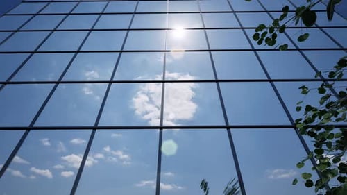 Glass Windows Facade Building Wall