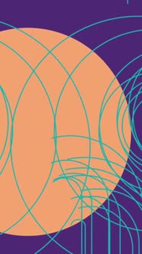 Geometric Modern Orange Background