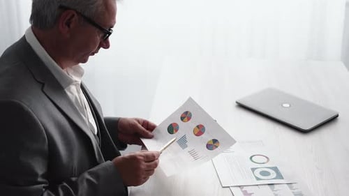 Man in Suit Reviews Charts and Graphs