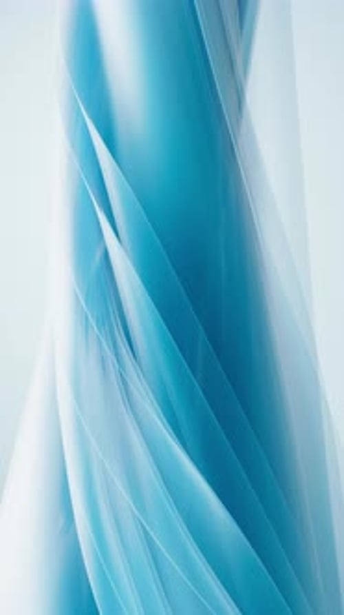 Abstract Blue Fluid Swirling Lines Vertical Background Animation