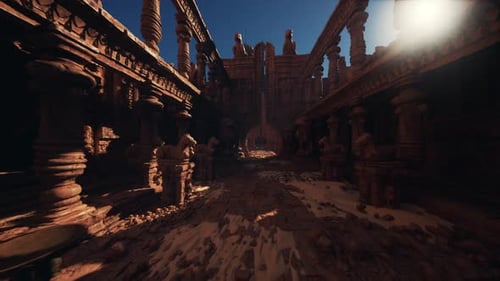 Ancient Ruins Reveal the Beauty of Forgotten Architecture at Sunset