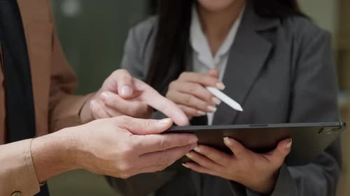 Group of teamwork businessman working and brainstorming in office