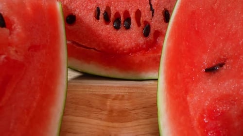 Watermelon in macro video