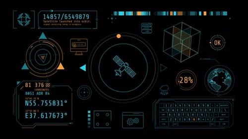 Animação infográfica no Alpha Channel sobre detecção e geolocalização