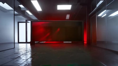 Immersive Broadcast Experience: Interactive TV Studio Set with Chroma Key