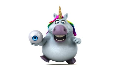 Divertido unicornio - Animación 3D
