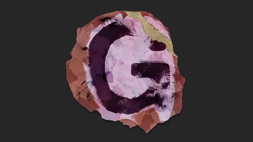 Artistic Textured Sketch Letter Reveal