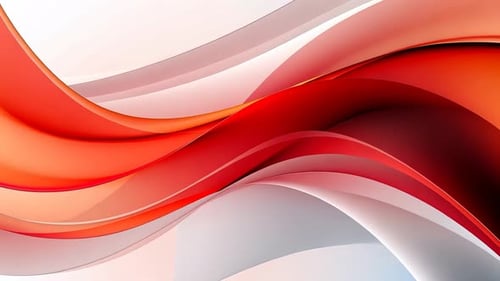 Abstract dynamic flowing curves in vibrant color