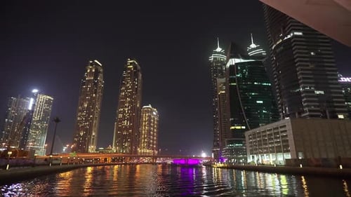 Dubai city at night