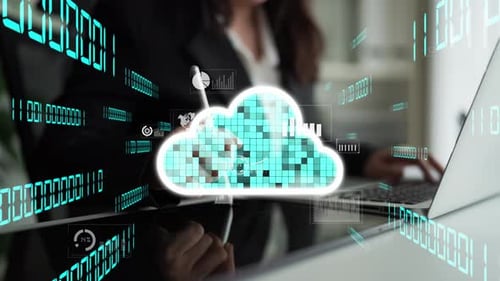 Digital Transformation in Business with Data Analytics and Cloud Computing Representation for Modern