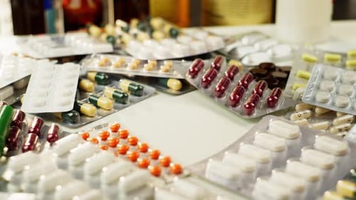 Pills and Capsules in Blister Packs