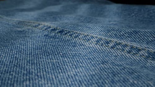 Light Blue Denim Fabric Close Up