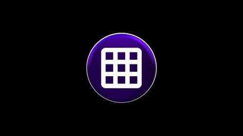 3D Grid App Icon Rotation