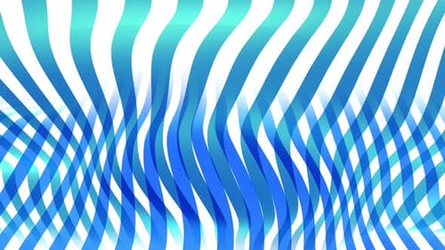 Fluid Wavy Blue Lines Abstract Background Animation