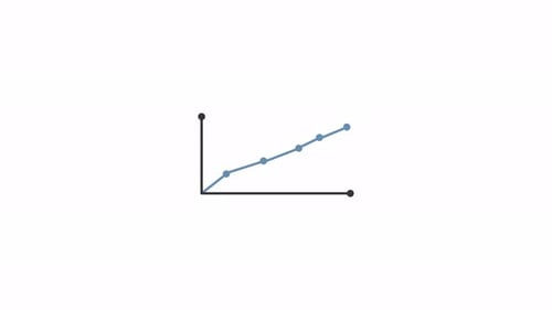 Flat Design Line Graph Animation