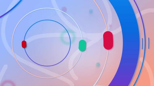 Boucle de fond abstraite en cercle