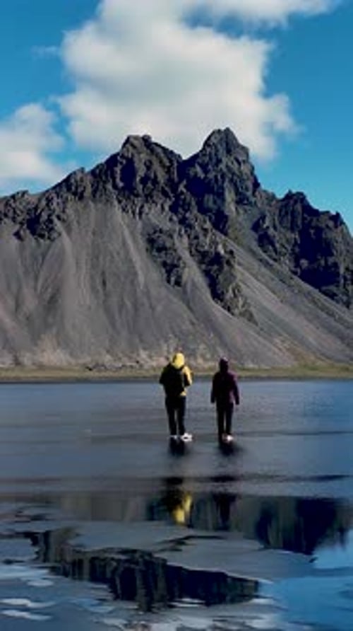 Exploring the Majestic Landscapes of Iceland Near Stokksnes Cape and Vestrahorn Mountain