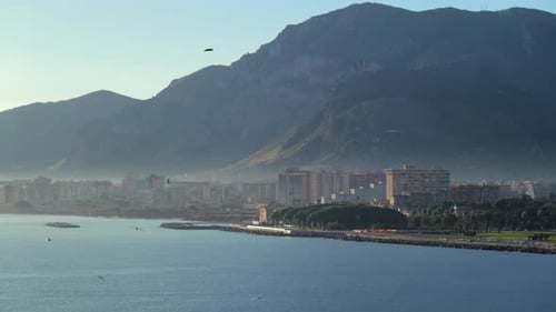 Coastal City on a Sunny Day