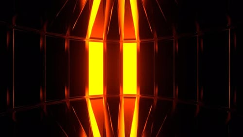 Orange And White Circular Stroboscope Background Vj Loop In 4K