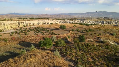 aerial Cappadocia valley