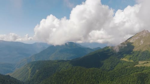 Drone Video Footage of a Mountain Landscape