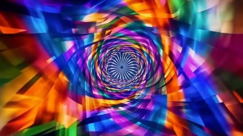 Lebendiger bunter psychedelischer Tunnelwirbelhintergrund