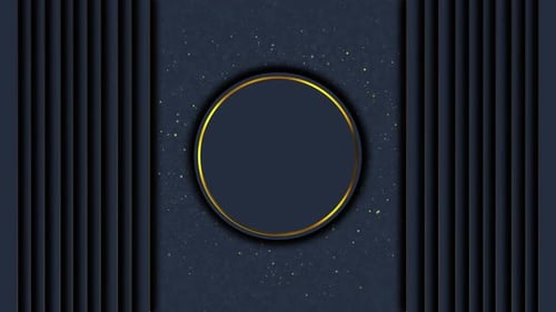 Luxury Blue Background with Particles Loop Background