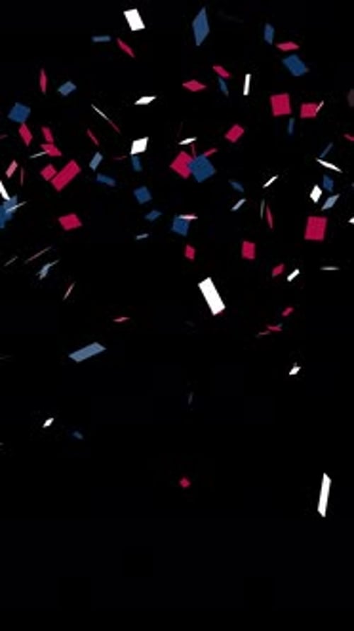 4th of July Confetti Burst Vertical Overlay