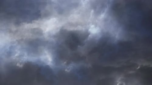 Dramatic Gray Storm Clouds Aerials