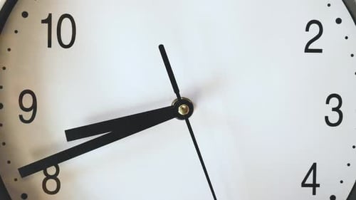 Clock Hands Moving in a Time Lapse