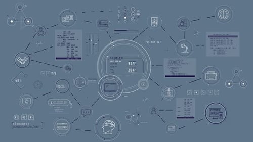 Infographics of Intelligent Automation in Animated Schema
