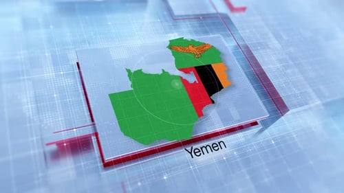 Corporate Digital Map Reveal with Futuristic UI