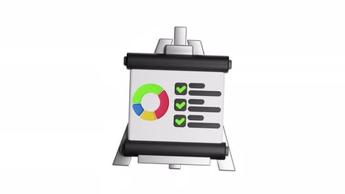 3d Icon Animation Presentation Business