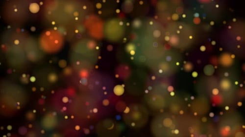 Abstract Festive Colorful Bokeh Lights Background Loop