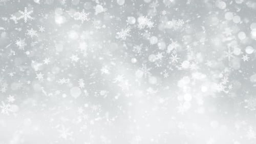 Animated Falling Snowflakes with Bokeh Lights