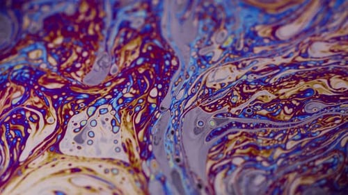 Abstract Wet Bubble Decoration Liquid Oil Paint