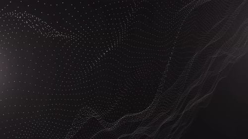 Colorful Particles Wave Background Looping, Cyber Particles Wave Background