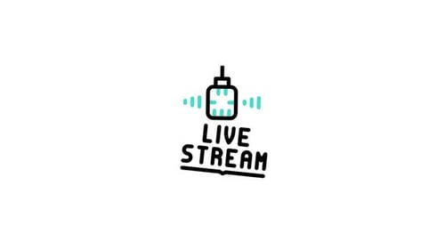 Icono animado de transmisión en vivo