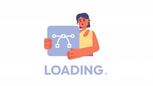 Carregador de Web Designer animado