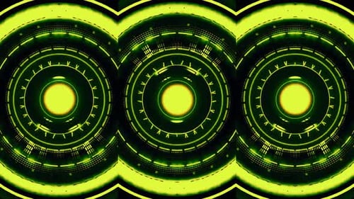 Abstract High-Tech Warp Loop