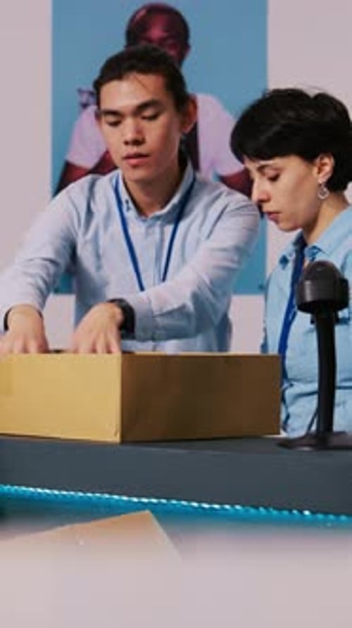 Workers Discussing Shipping Details