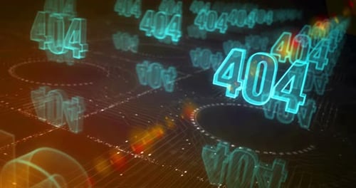 Fehler 404 Problemsymbole Loop Cyber Concept