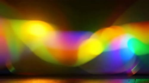 Video zum abstrakten Bokeh-Hintergrund mit bunten beweglichen Partylichtern