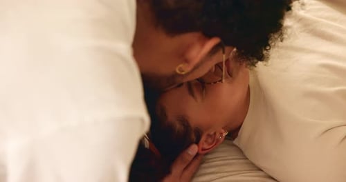 Affectionate Couple Sharing Intimate Moment Together