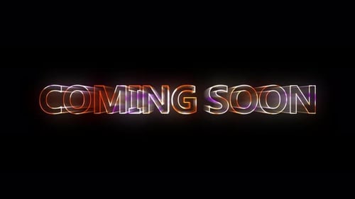 Coming Soon Neon Text Reveal