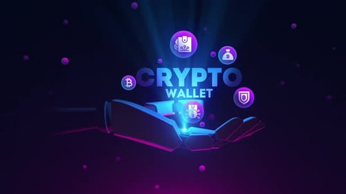 Crypto Wallet touchscreen animation