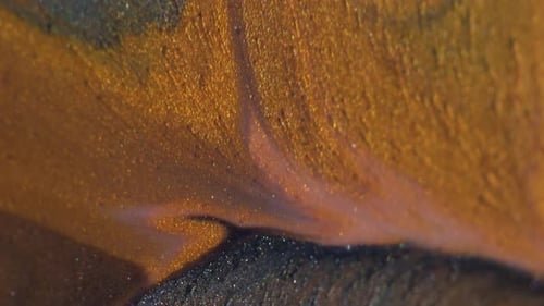 Gold and Black Liquid Abstract Motion