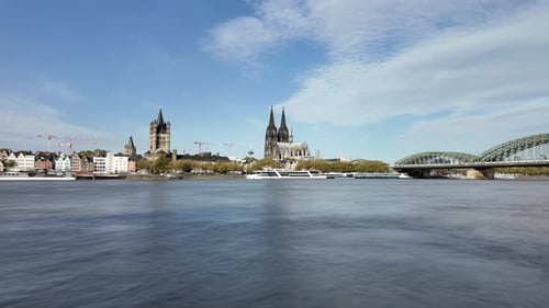 Hyper Lapse Shot of Cologne