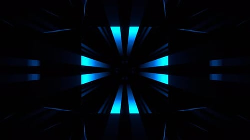 Blue Endless Neon Striped Abstraction Background Vj Loop In 4K